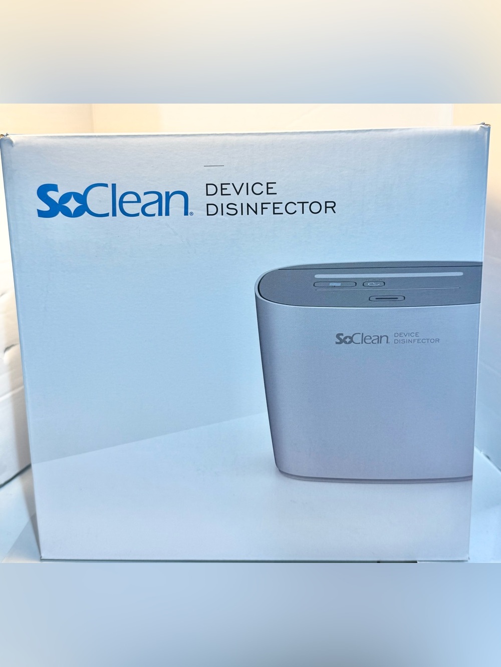 So clean device disinfect or new in box THE SOCLEAN O3 SMARTHOME CLEANING SYSTEM
